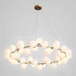 Lampu Gantung Chandelier Tembaga Kuningan